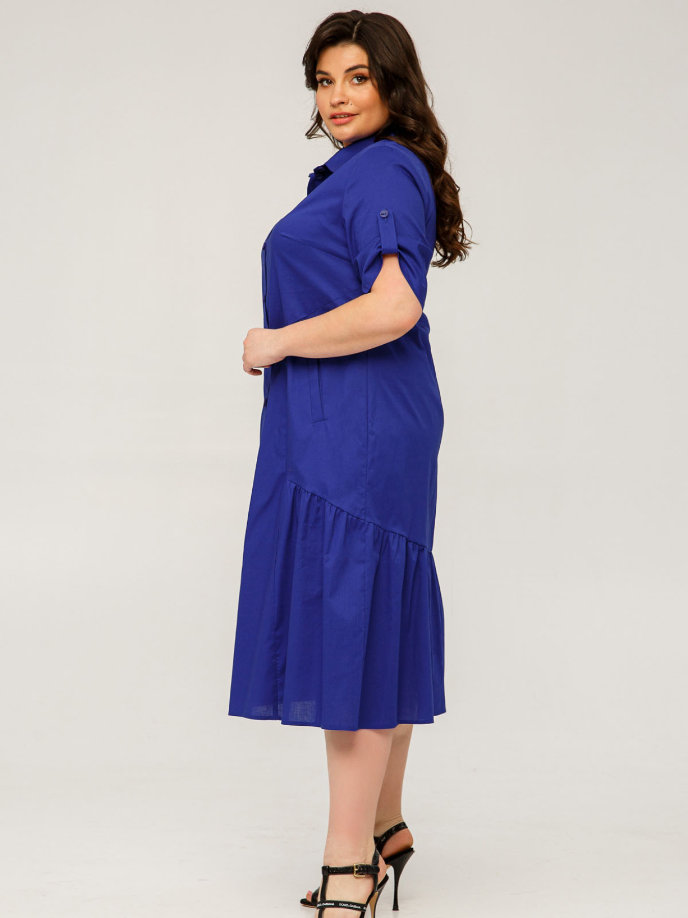 Платье миди All Posa модель ap101505p-sinj Фото