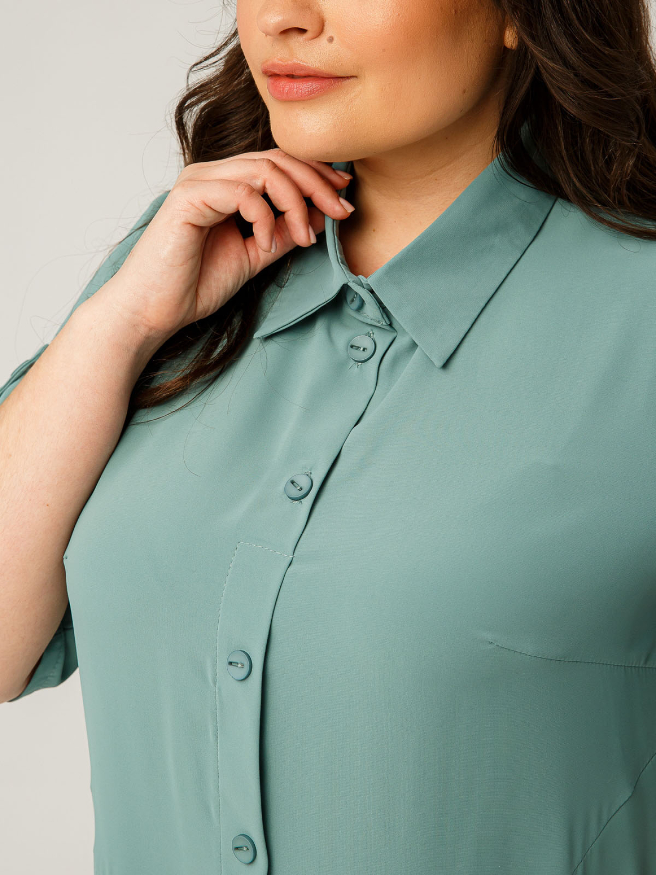 Платье миди All Posa модель ap101505p-mentol Фото