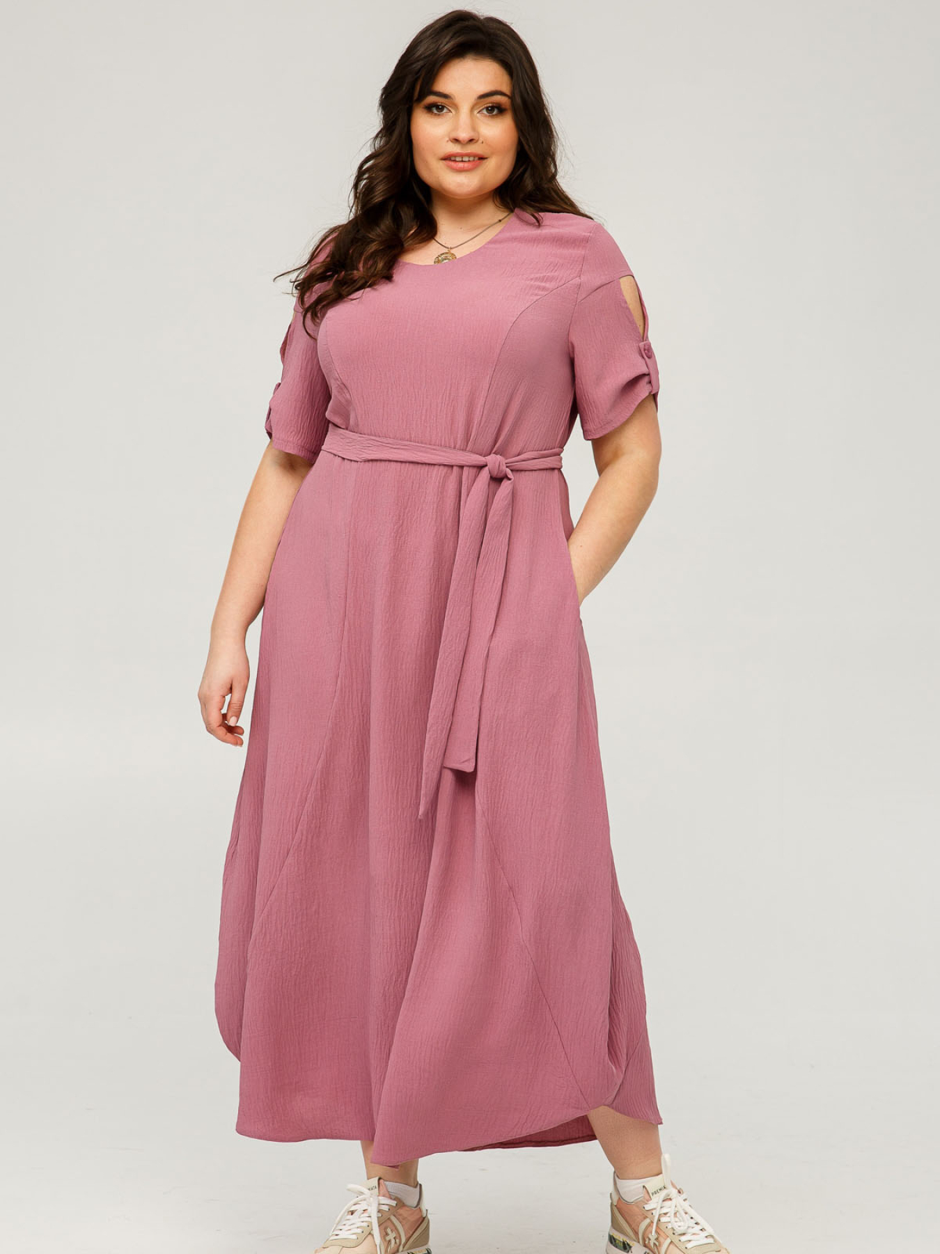 Сукня міді All Posa модель ap101495p-dimchasta-troqnda Фото