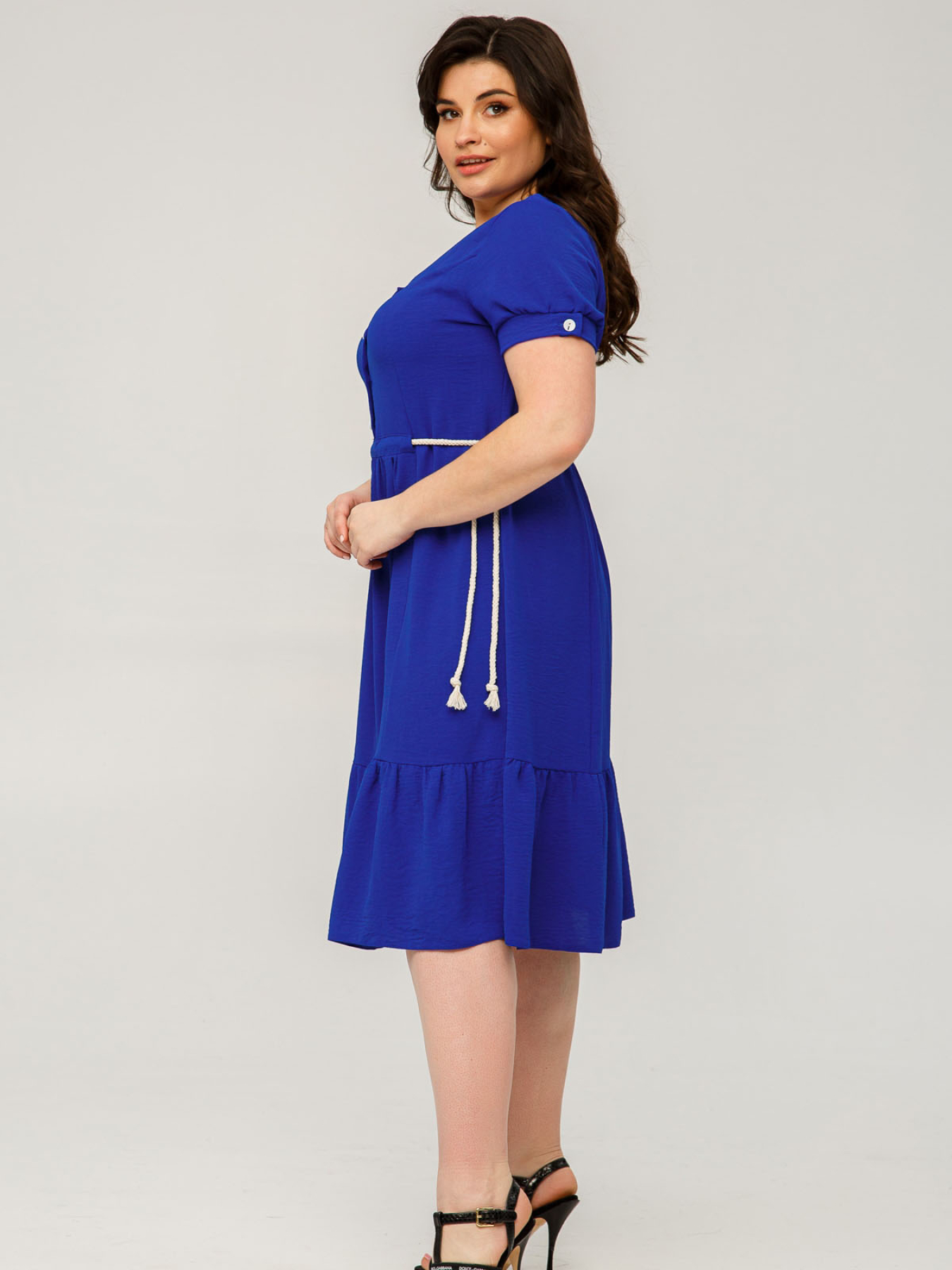 Сукня міді All Posa модель ap101488p-elektrik Фото