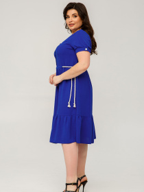 Сукня міді All Posa модель ap101488p-elektrik Фото