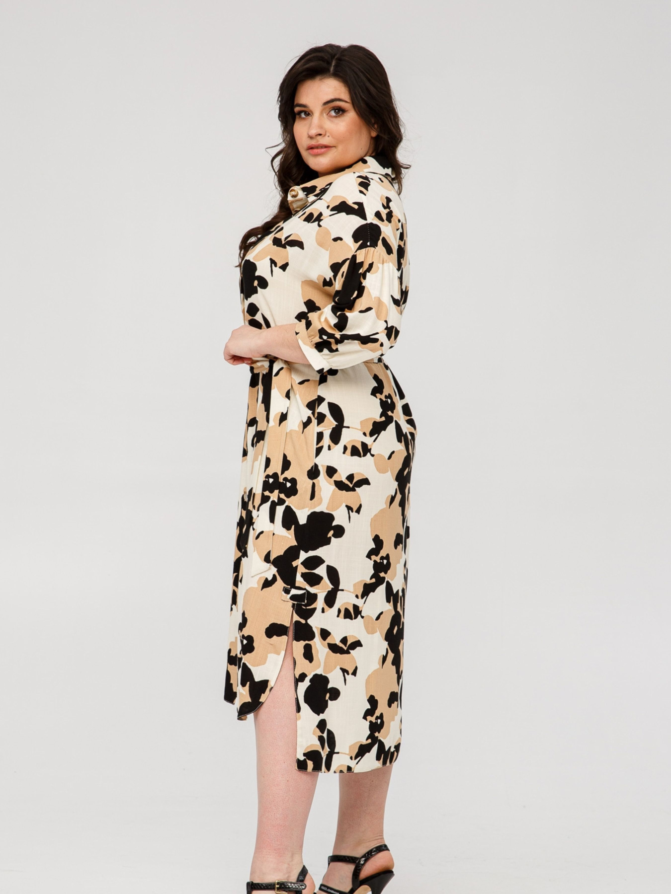 Сукня міді All Posa модель ap101477p-psochnij Фото