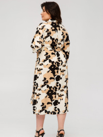 Сукня міді All Posa модель ap101477p-psochnij Сукня міді All Posa модель ap101477p-psochnij Фото