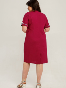 Платье миди All Posa модель ap101407p-malina Платье миди All Posa модель ap101407p-malina Фото