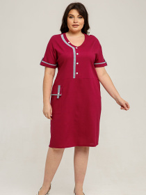 Платье миди All Posa модель ap101407p-malina Фото