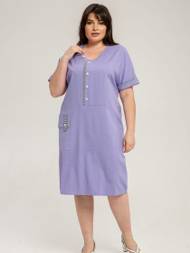 Платье миди All Posa модель ap101407p-buzok Фото