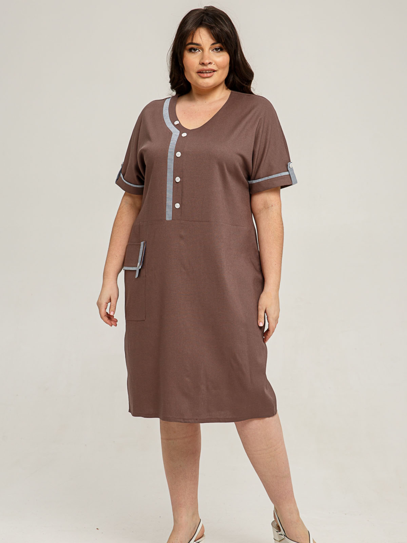 Платье миди All Posa модель ap101407p-moko Фото