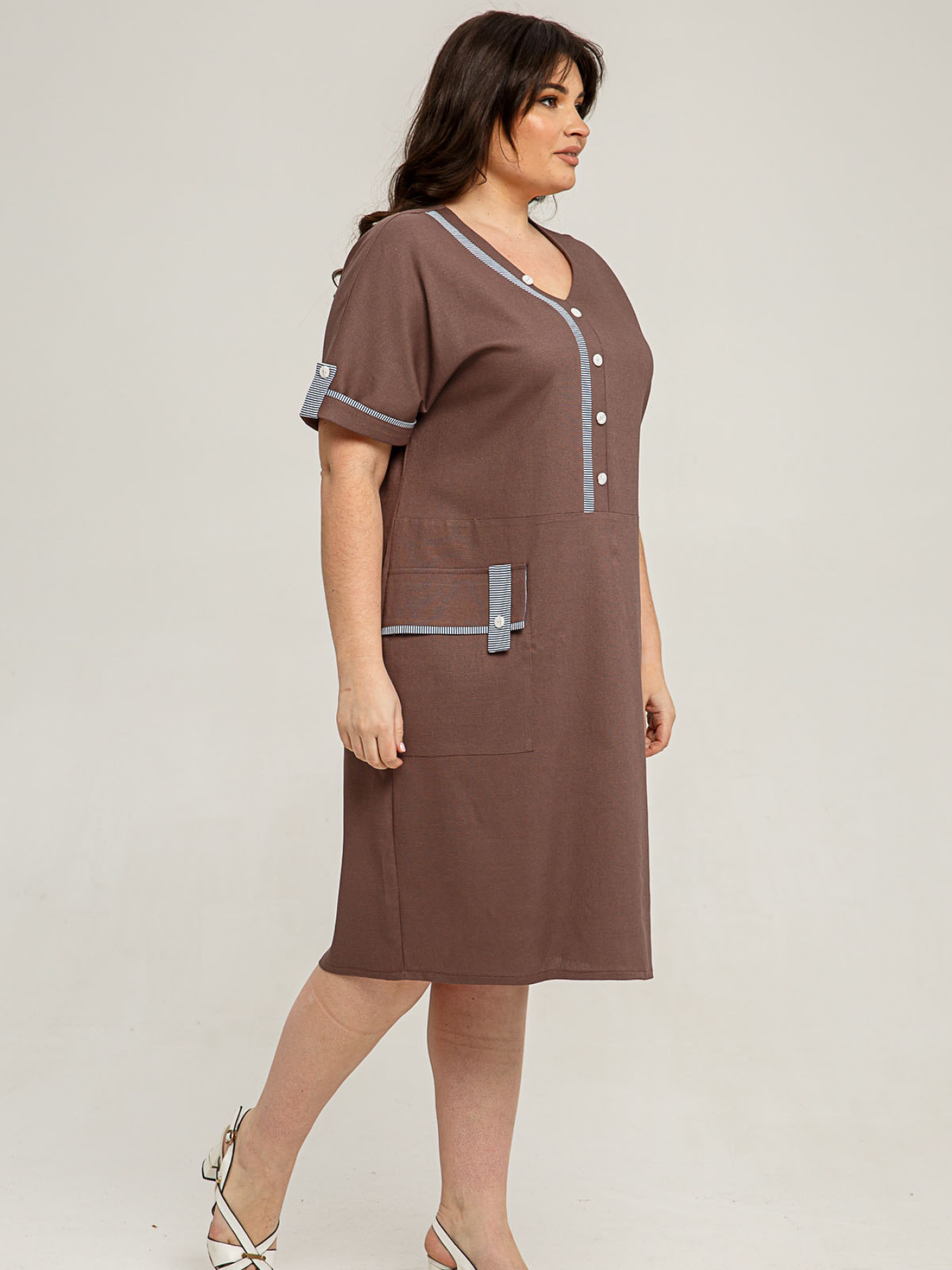 Платье миди All Posa модель ap101407p-moko Фото