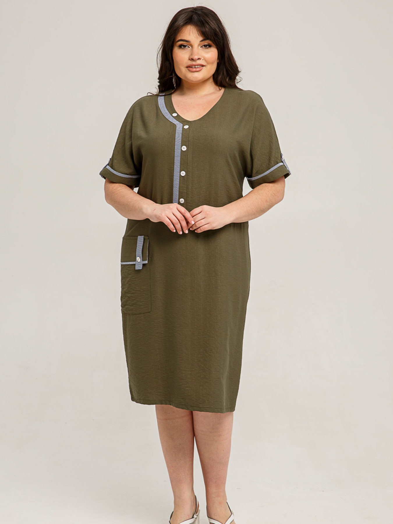 Сукня міді All Posa модель ap101407p-hak Фото