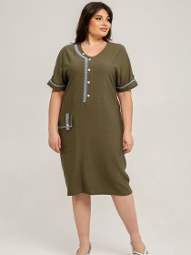 Платье миди All Posa модель ap101407p-hak Фото