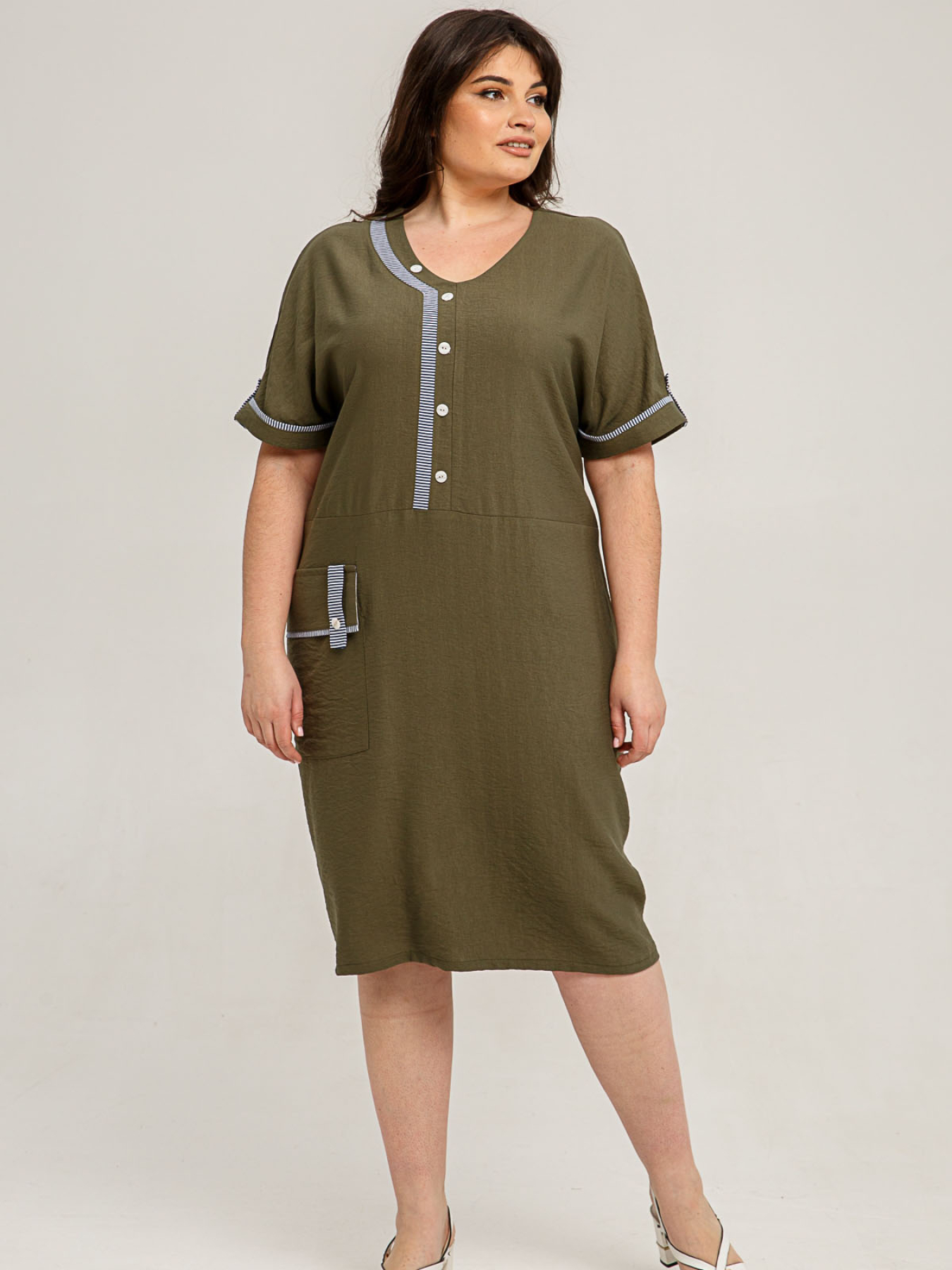 Платье миди All Posa модель ap101407p-hak Фото