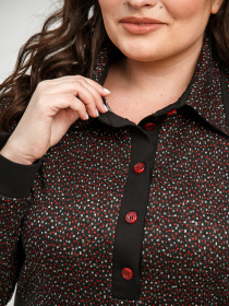 Платье миди All Posa модель ap101331p-chervonij Фото