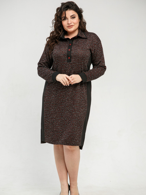 Платье миди All Posa модель ap101331p-chervonij Фото