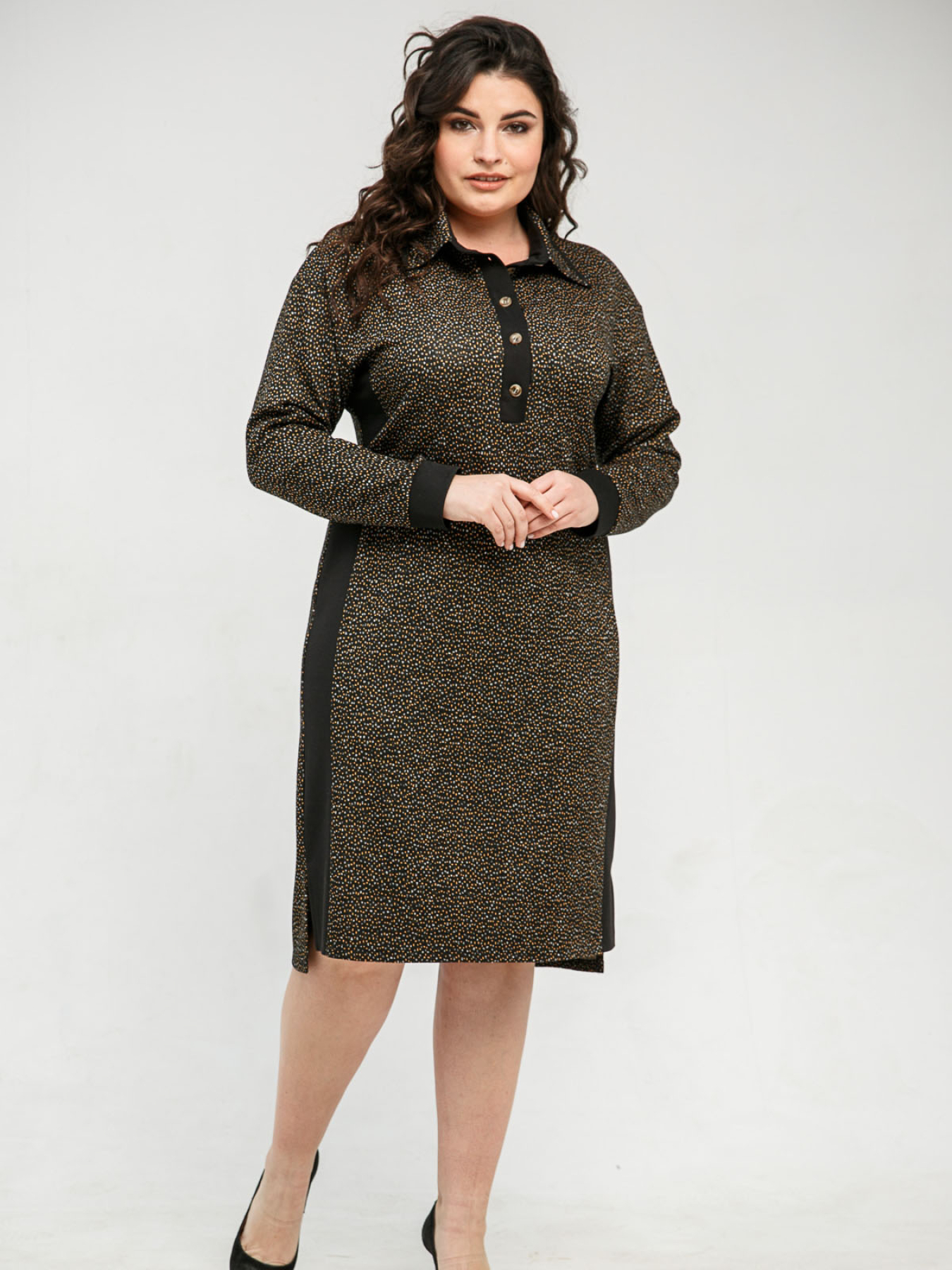 Платье миди All Posa модель ap101331p-grchicq Фото