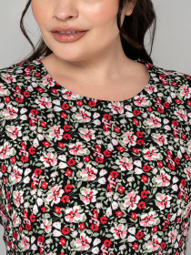 Сукня міді All Posa модель ap101221p-chornij Фото