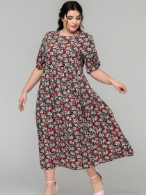 Платье миди All Posa модель ap101221p-chornij Фото