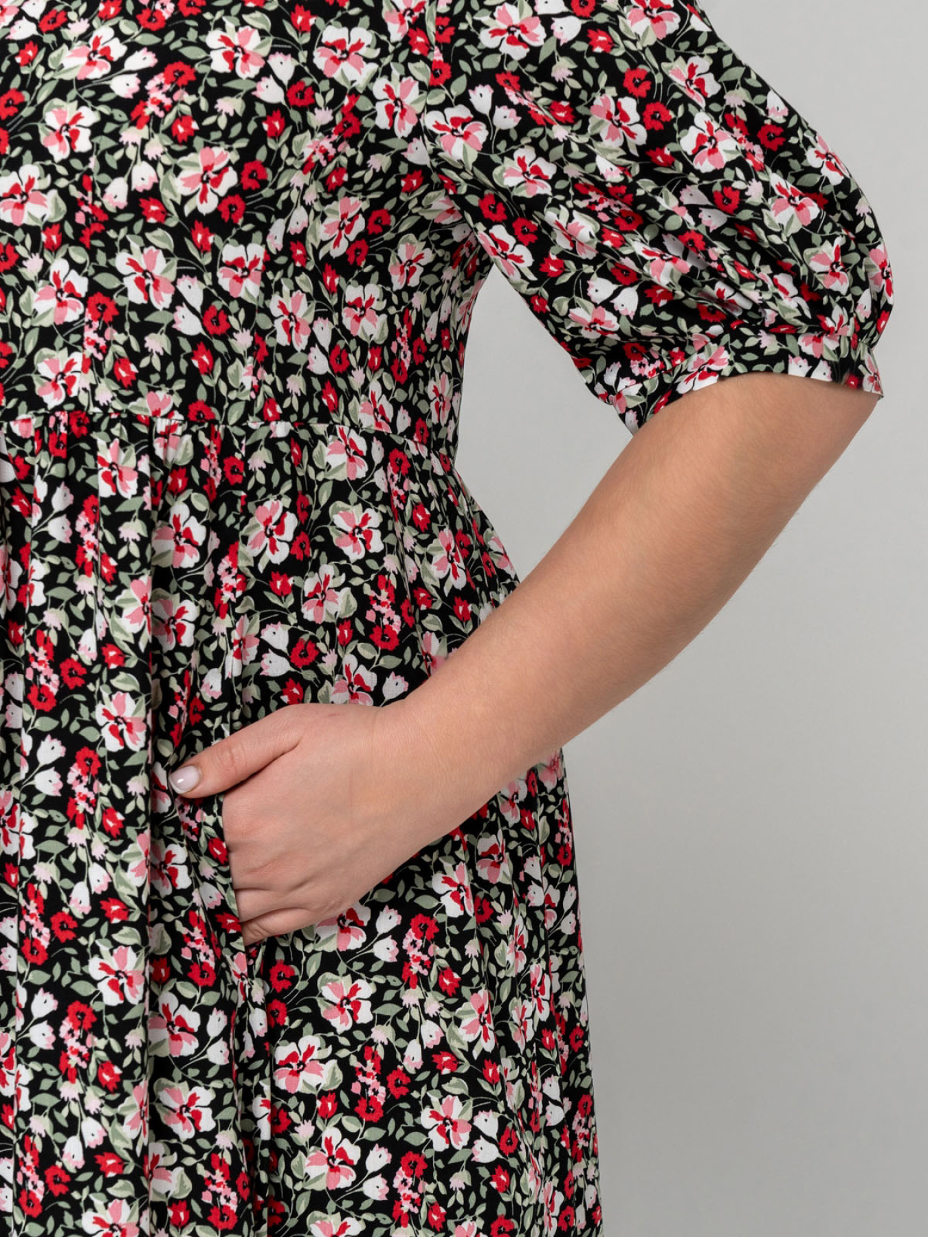 Платье миди All Posa модель ap101221p-chornij Фото