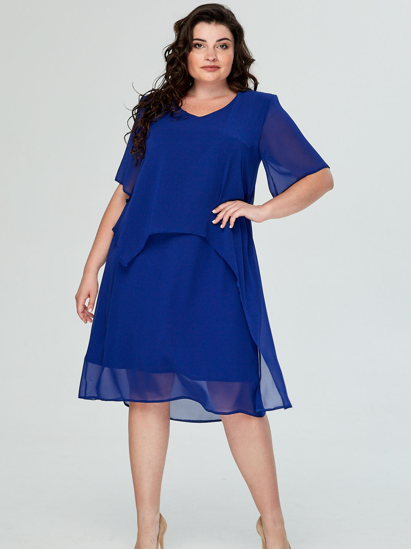 Платье миди All Posa модель ap101203p-elektrik Фото