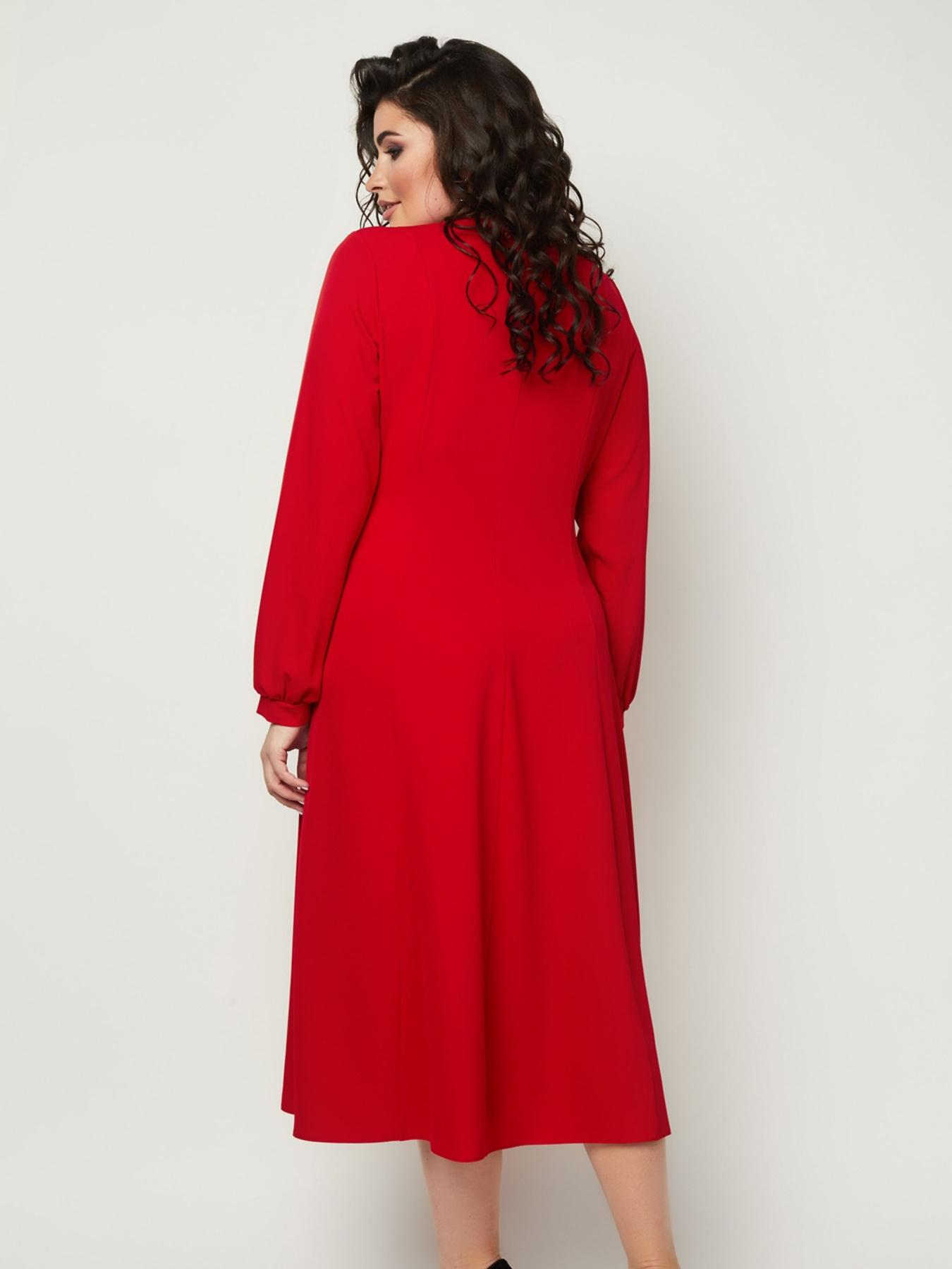 Сукня міді All Posa модель ap101039p-chervonij Фото