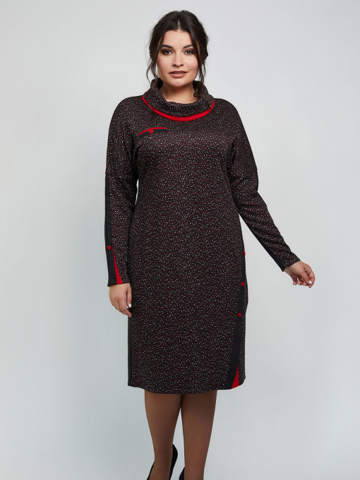 Платье миди All Posa модель ap100954p-chervonij Фото