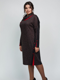 Платье миди All Posa модель ap100954p-chervonij Платье миди All Posa модель ap100954p-chervonij Фото