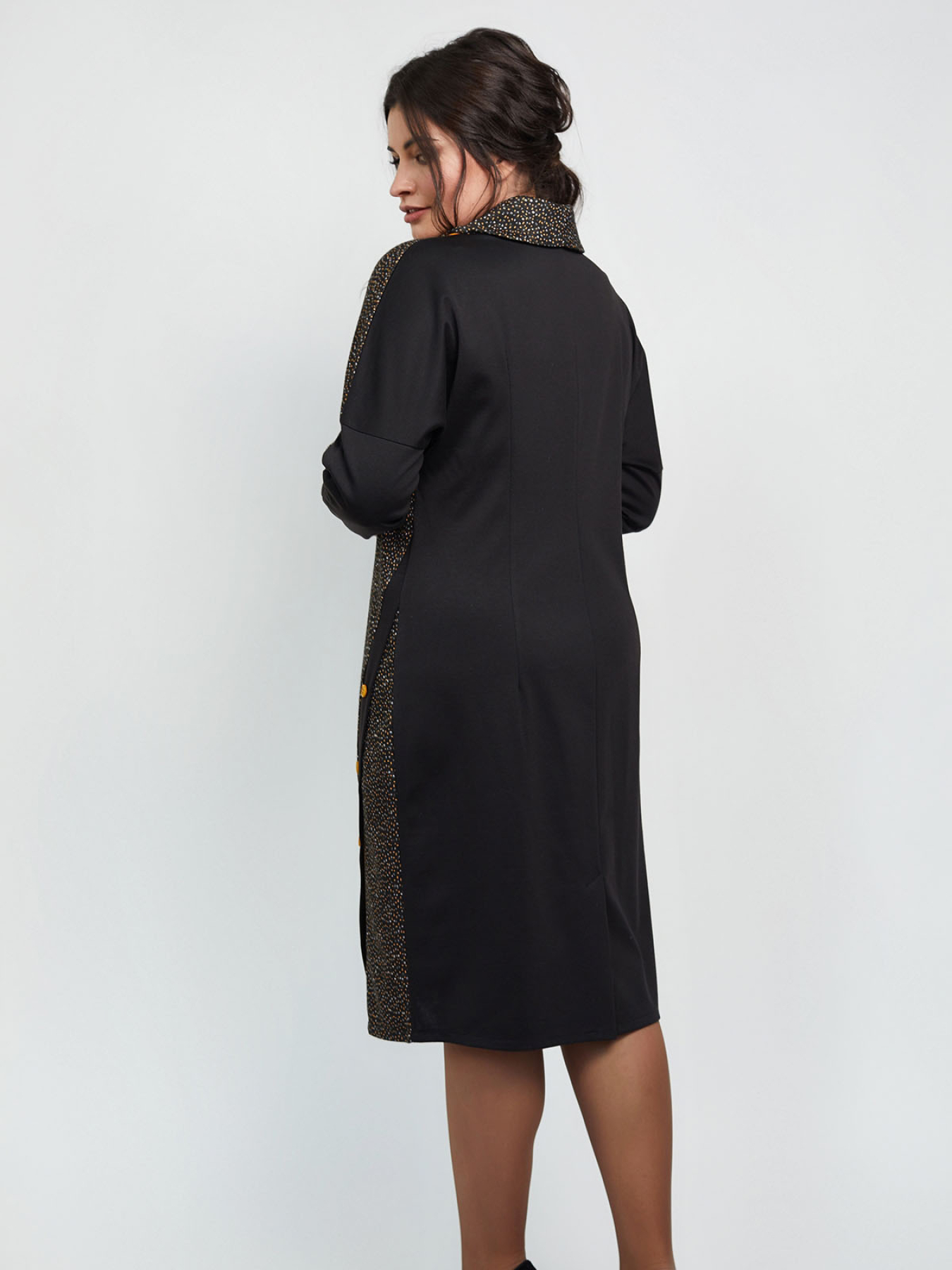 Сукня міді All Posa модель ap100954p-zhovtij Фото