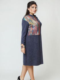 Платье миди All Posa модель ap100943p-sinj Платье миди All Posa модель ap100943p-sinj Фото