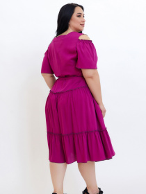 Платье миди All Posa модель ap100688p-malina Фото