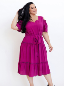 Платье миди All Posa модель ap100688p-malina Фото