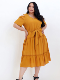 Сукня міді All Posa модель ap100688p-grchicq Сукня міді All Posa модель ap100688p-grchicq Фото