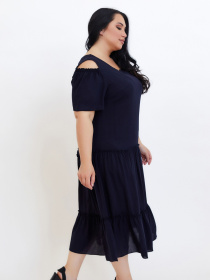 Сукня міді All Posa модель ap100688p-sinj Фото