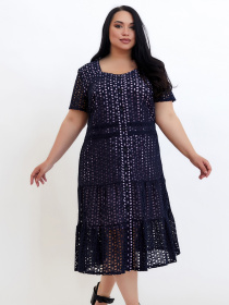 Платье миди All Posa модель ap100673p-sinj-buzok Фото