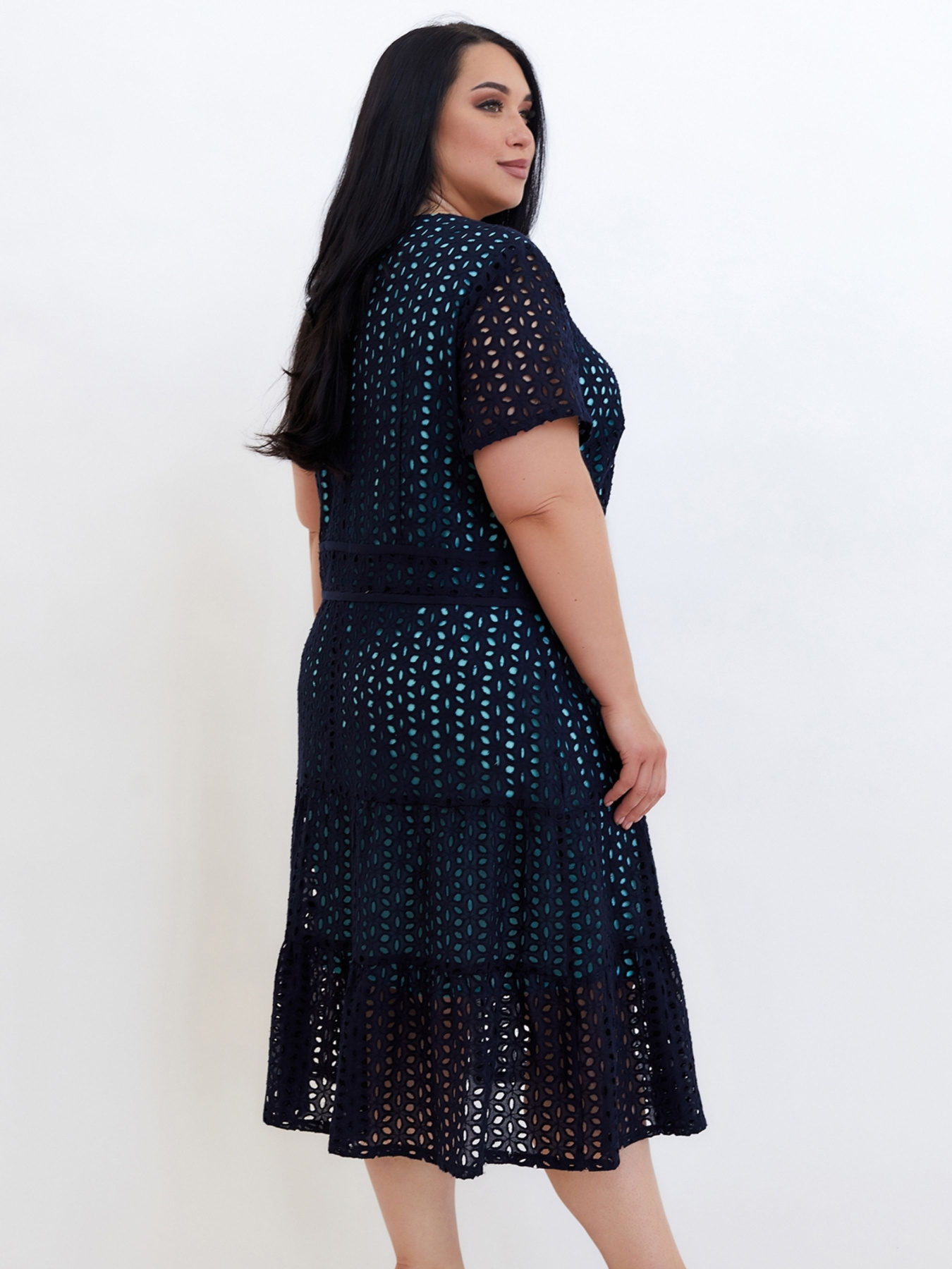 Платье миди All Posa модель ap100673p-sinj-bryuza Фото