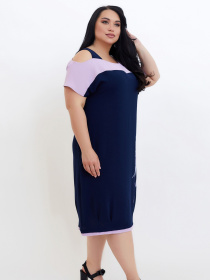 Платье миди All Posa модель ap100622p-buzok Фото