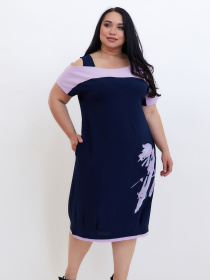 Платье миди All Posa модель ap100622p-buzok Фото