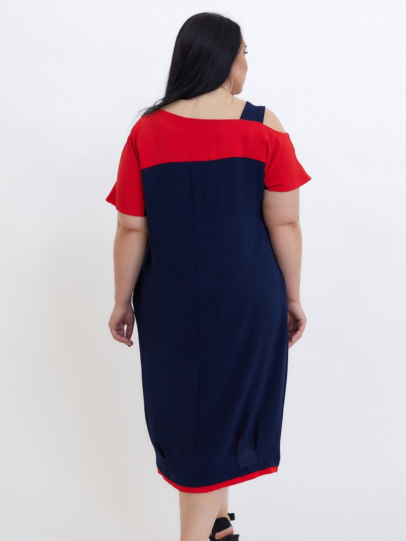 Платье миди All Posa модель ap100622p-chervonij Фото