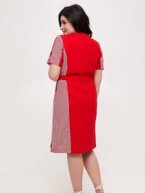 Платье миди All Posa модель ap100572p-chervonij Фото