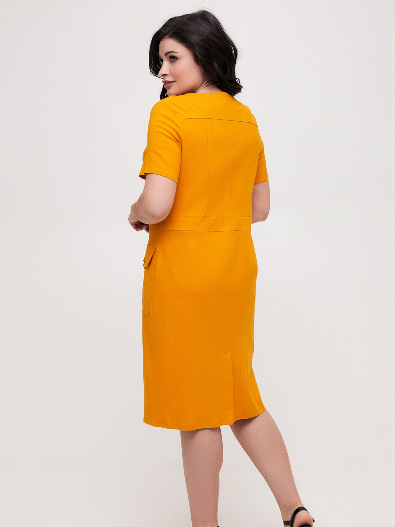 Платье миди All Posa модель ap100557p-grchicq Фото