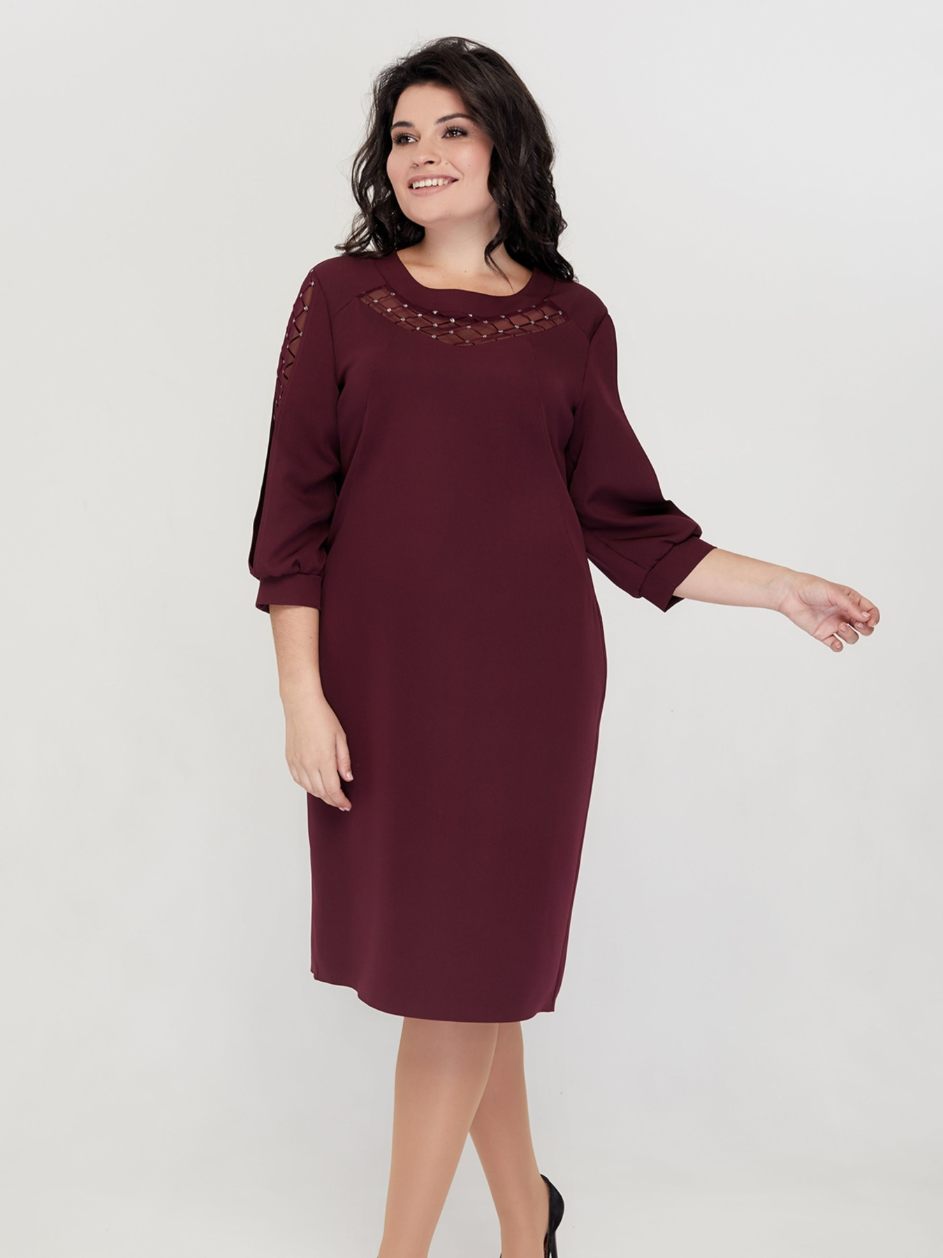 Сукня міді All Posa модель ap100431p-marsal Фото