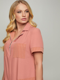 Сукня міді All Posa модель ap100072p-persik Сукня міді All Posa модель ap100072p-persik Фото