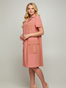 Платье миди All Posa модель ap100072p-persik Фото