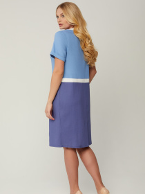 Сукня міді All Posa модель ap100042p-blakitnij Фото