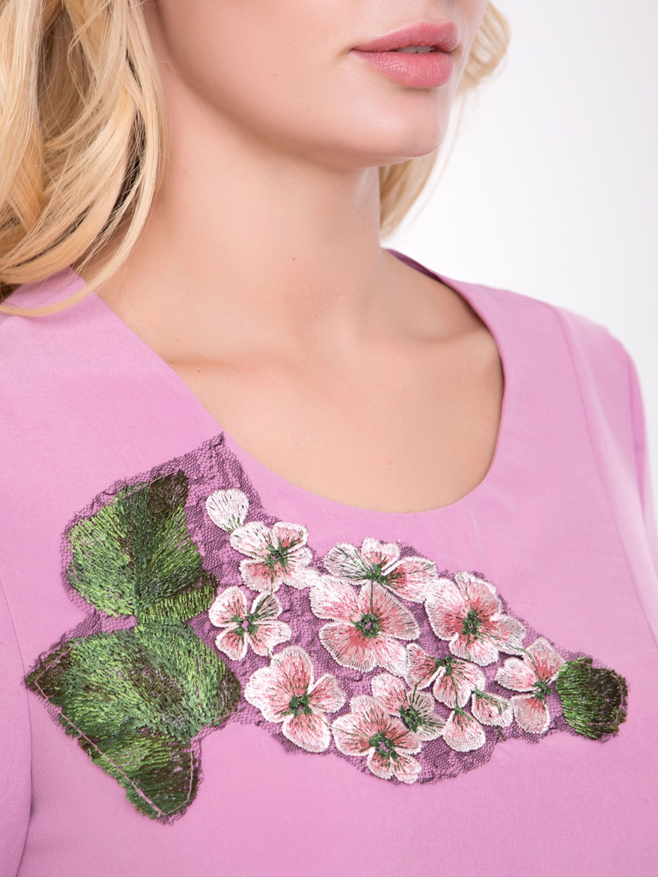 Сукня міді All Posa модель ap1269-1p-rozhevij Фото