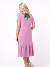 Сукня міді All Posa модель ap1269-1p-rozhevij Фото