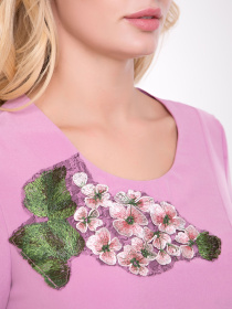 Сукня міді All Posa модель ap1269-1p-rozhevij Фото