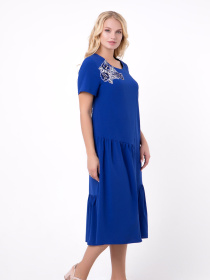 Сукня міді All Posa модель ap1269-1p-sinj Фото