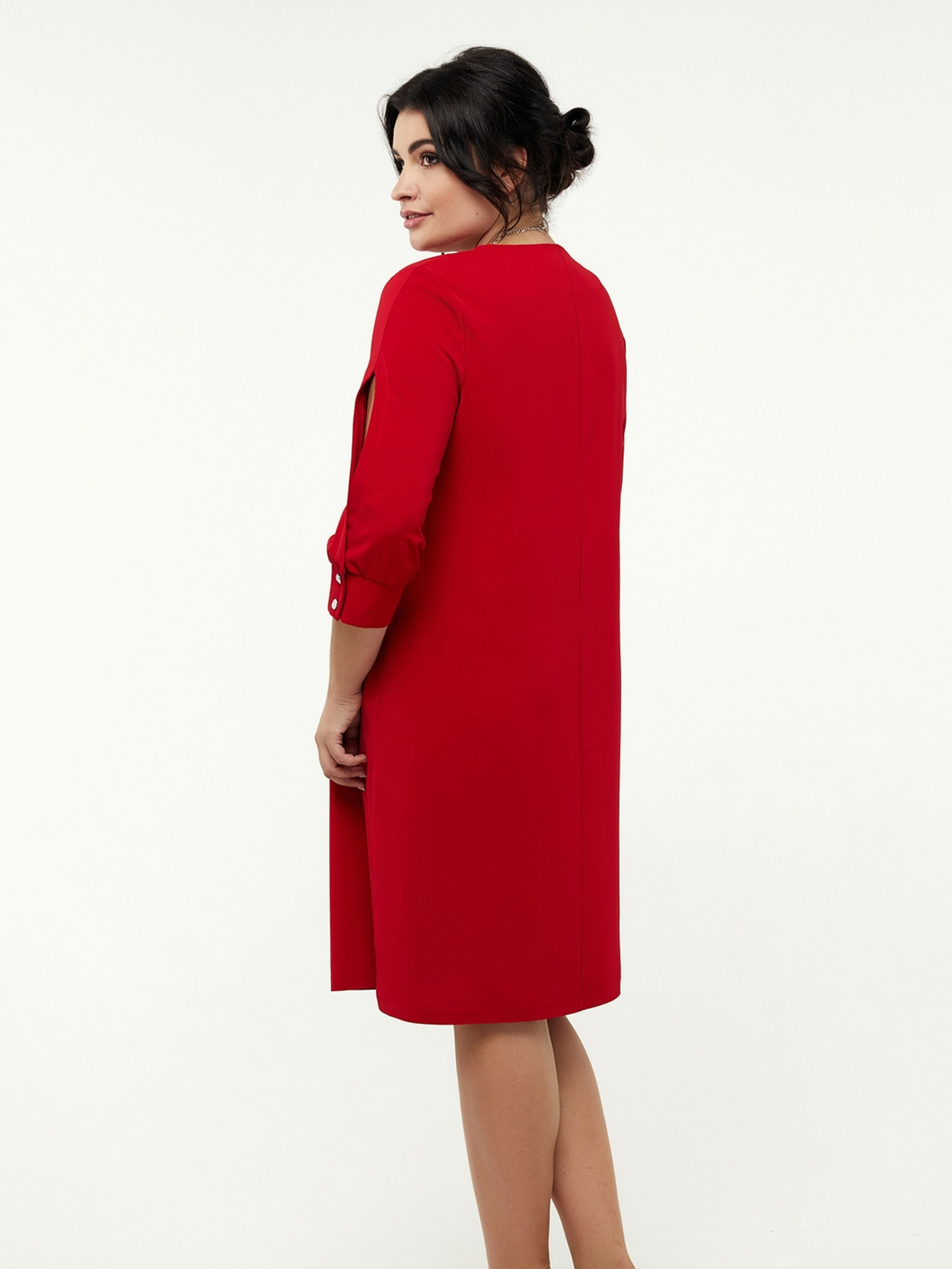 Платье миди All Posa модель ap1320-2p-chervonij Фото