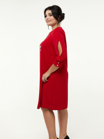 Платье миди All Posa модель ap1320-2p-chervonij Фото