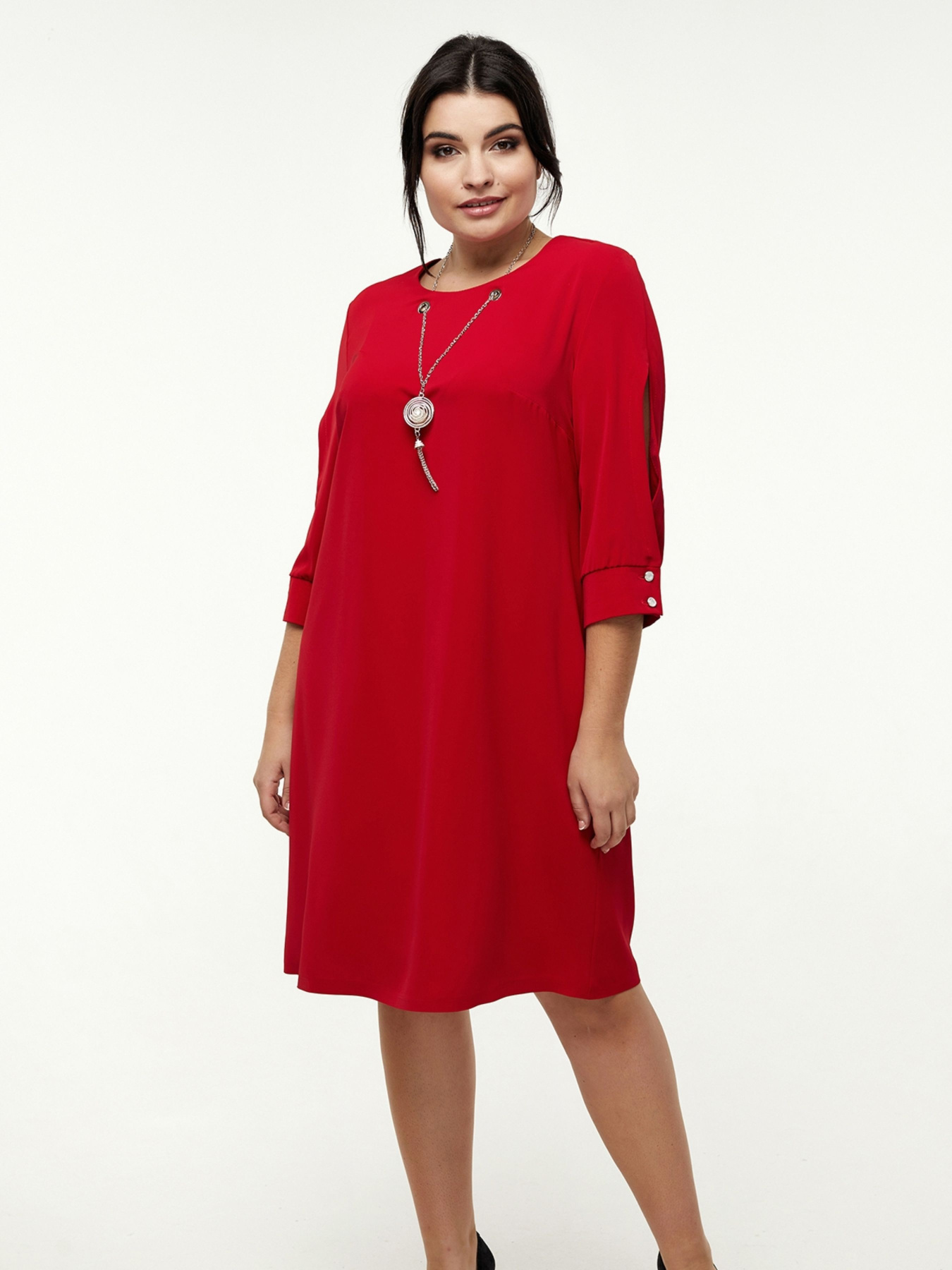 Сукня міді All Posa модель ap1320-2p-chervonij Фото