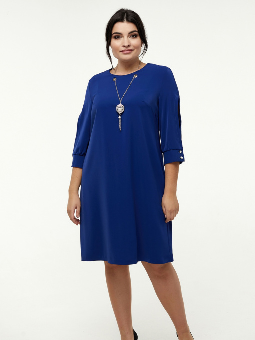 Сукня міді All Posa модель ap1320-2p-sinj Фото